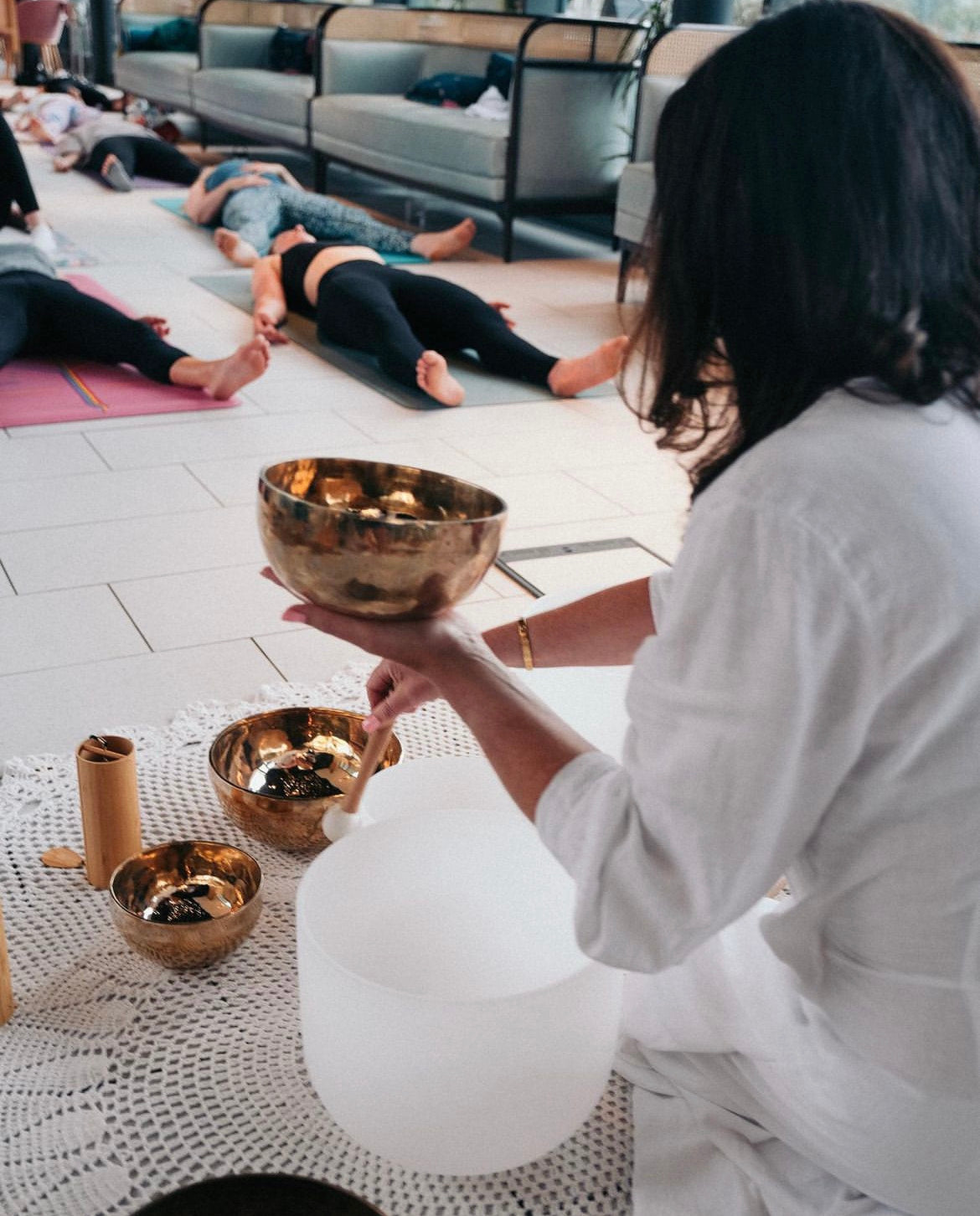 Harmony Unveiled: Hot Yoga, Cacao Meditation and Sound Bath Journey
